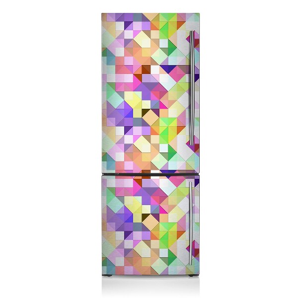 Magnetiskt kylskåpsöverdrag Färgglad mosaik