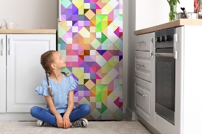 Magnetiskt kylskåpsöverdrag Färgglad mosaik