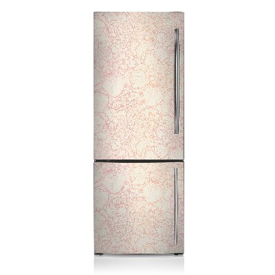 Magnetiskt kylskåpsöverdrag Rosa pioner