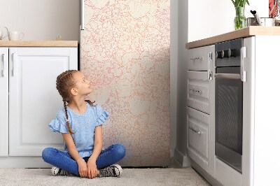 Magnetiskt kylskåpsöverdrag Rosa pioner