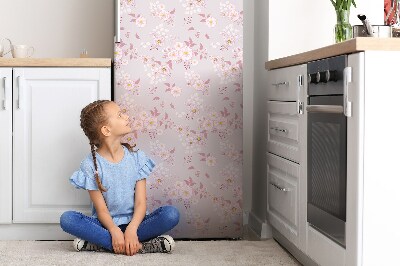 Magnetiskt kylskåpsöverdrag Små blommor