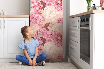 Magnetiskt kylskåp skydd Rosor och hortensior