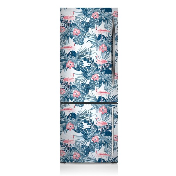 Magnetiskt kylskåp skydd Flamingos och fläckar