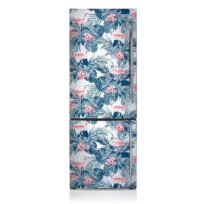 Magnetiskt kylskåp skydd Flamingos och fläckar