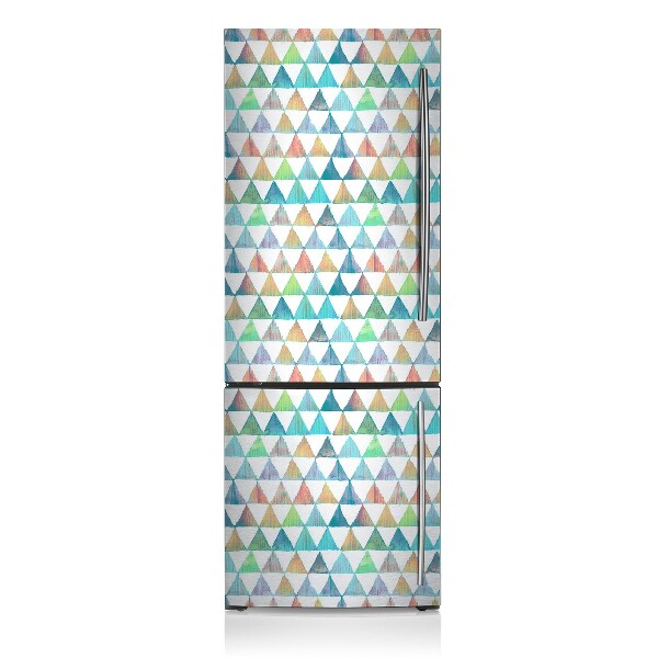 Magnetiskt kylskåpsöverdrag Geometriska trianglar