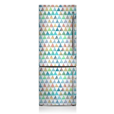 Magnetiskt kylskåpsöverdrag Geometriska trianglar