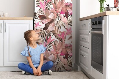 Magnetiskt kylskåp skydd Tropisk blomma