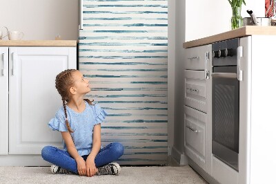 Magnetiskt kylskåp skydd Blå linjer