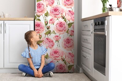 Magnetiskt kylskåp skydd Vackra rosor