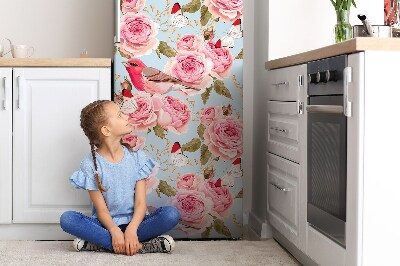 Magnetiskt kylskåpsöverdrag Engelska rosor