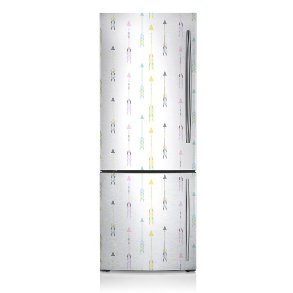 Magnetiskt kylskåpsöverdrag Minimalistiska färgglada pilar
