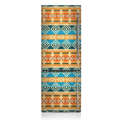 Magnetiskt kylskåpsöverdrag Färgglada boho mönster