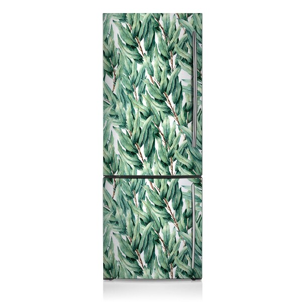 Magnetiskt kylskåpsöverdrag Målade blad