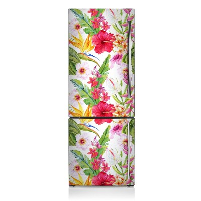 Magnetiskt kylskåpsöverdrag Exotisk hibiskus