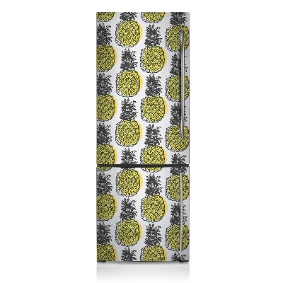 Magnetiskt kylskåpsöverdrag Ananas mönster
