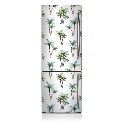 Magnetiskt kylskåpsöverdrag Palm väggmålning