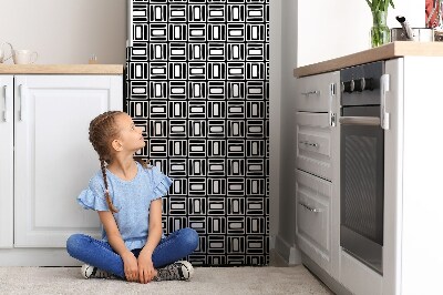 Magnetiskt kylskåpsöverdrag Geometriskt mönster
