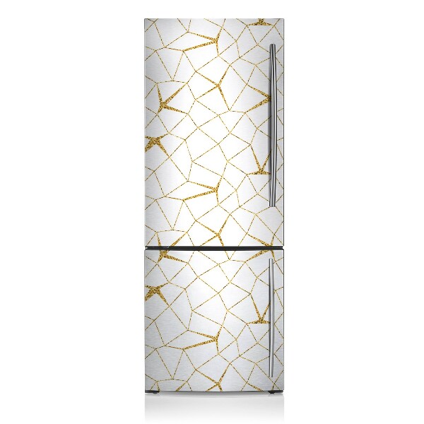 Magnetiskt kylskåpsöverdrag Gyllene mosaik