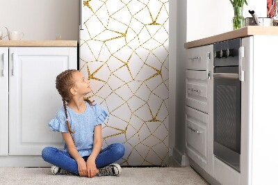 Magnetiskt kylskåpsöverdrag Gyllene mosaik