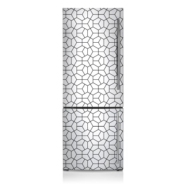 Magnetiskt kylskåpsöverdrag Geometrisk ritning