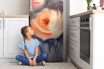 Magnetiskt kylskåpsöverdrag Orange rosor