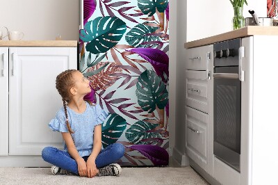 Magnetiskt kylskåpsöverdrag Tropiska löv