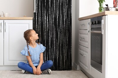 Magnetiskt kylskåp skydd Svart mönster