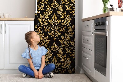 Magnetiskt kylskåpsöverdrag Guld prydnad