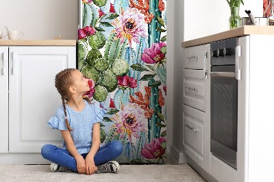 Magnetiskt kylskåp skydd Kaktus blommor
