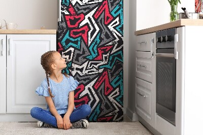 Magnetiskt kylskåpsöverdrag Graffiti