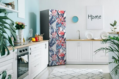 Magnetiskt kylskåp skydd Målad flamingo