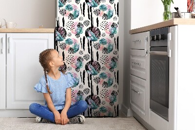 Magnetiskt kylskåp skydd Djungelabstraktion