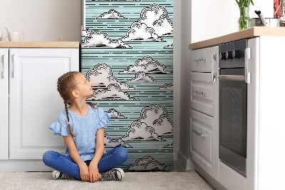 Magnetiskt kylskåp skydd Molnteckning