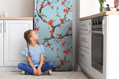 Magnetiskt kylskåpsöverdrag Blommande träd