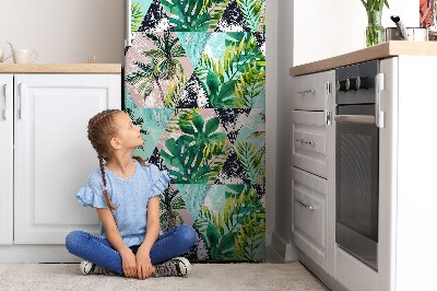 Magnetiskt kylskåpsöverdrag palmträd