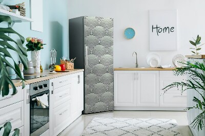 Magnetiskt kylskåpsöverdrag Halvcirkelmönster