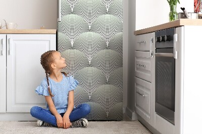 Magnetiskt kylskåpsöverdrag Halvcirkelmönster