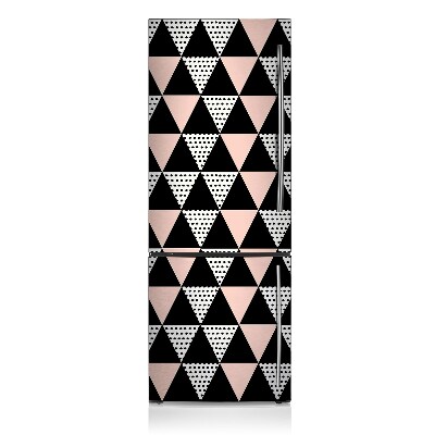 Magnetiskt kylskåpsöverdrag Geometriska trianglar
