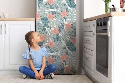 Magnetiskt kylskåp skydd Tropisk väggmålning