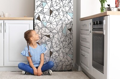 Magnetiskt kylskåpsöverdrag Geometriskt mönster