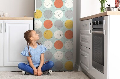 Magnetiskt kylskåpsöverdrag Geometriskt mönster