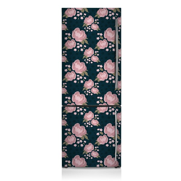 Magnetiskt kylskåp skydd Rosa blommor