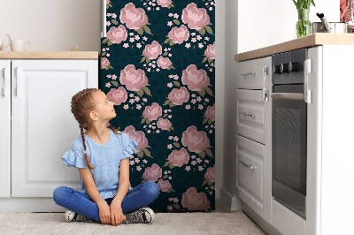 Magnetiskt kylskåp skydd Rosa blommor