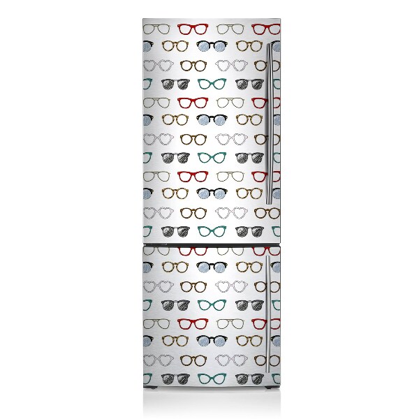 Magnetiskt kylskåpsöverdrag Retro glasögon
