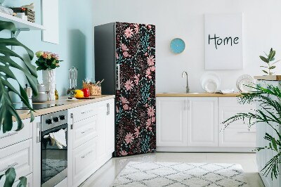 Magnetiskt kylskåpsöverdrag Vintage blommor