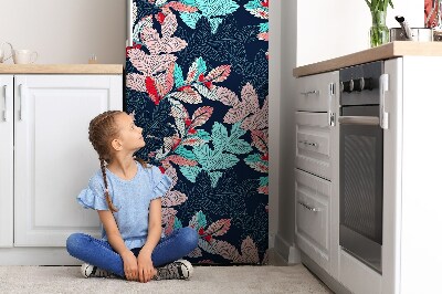 Magnetiskt kylskåp skydd Bladmönster