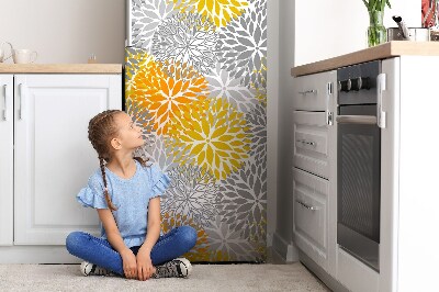 Magnetiskt kylskåp skydd Krysantemum