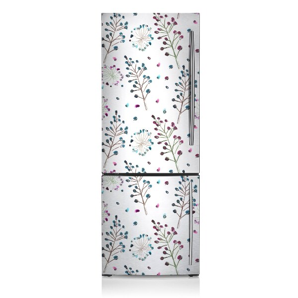 Magnetiskt kylskåpsöverdrag Blommotiv