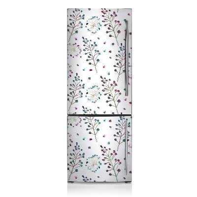 Magnetiskt kylskåpsöverdrag Blommotiv