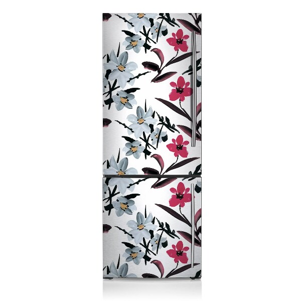Magnetiskt kylskåpsöverdrag Vackra blommor